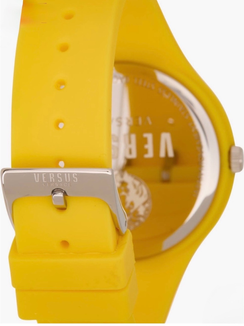Versus Versace Bright Yellow Lion Coin Pouch with Matching Silicone Watch - Picture 4 of 7